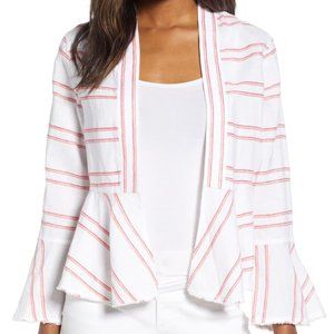 NWT TOMMY BAHAMA MARCELLA STRIPE LINEN JACKET